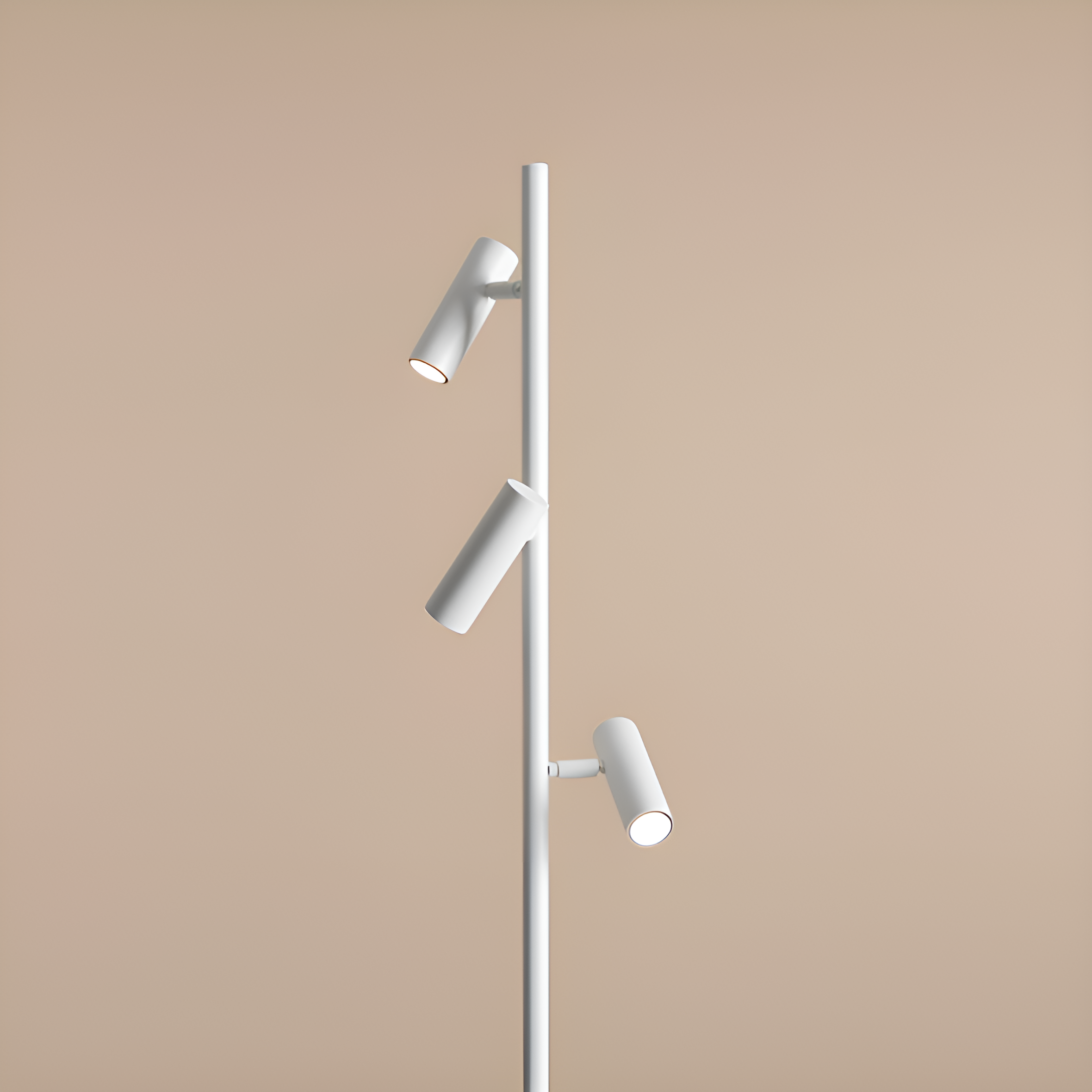 White Trevo floor lamp