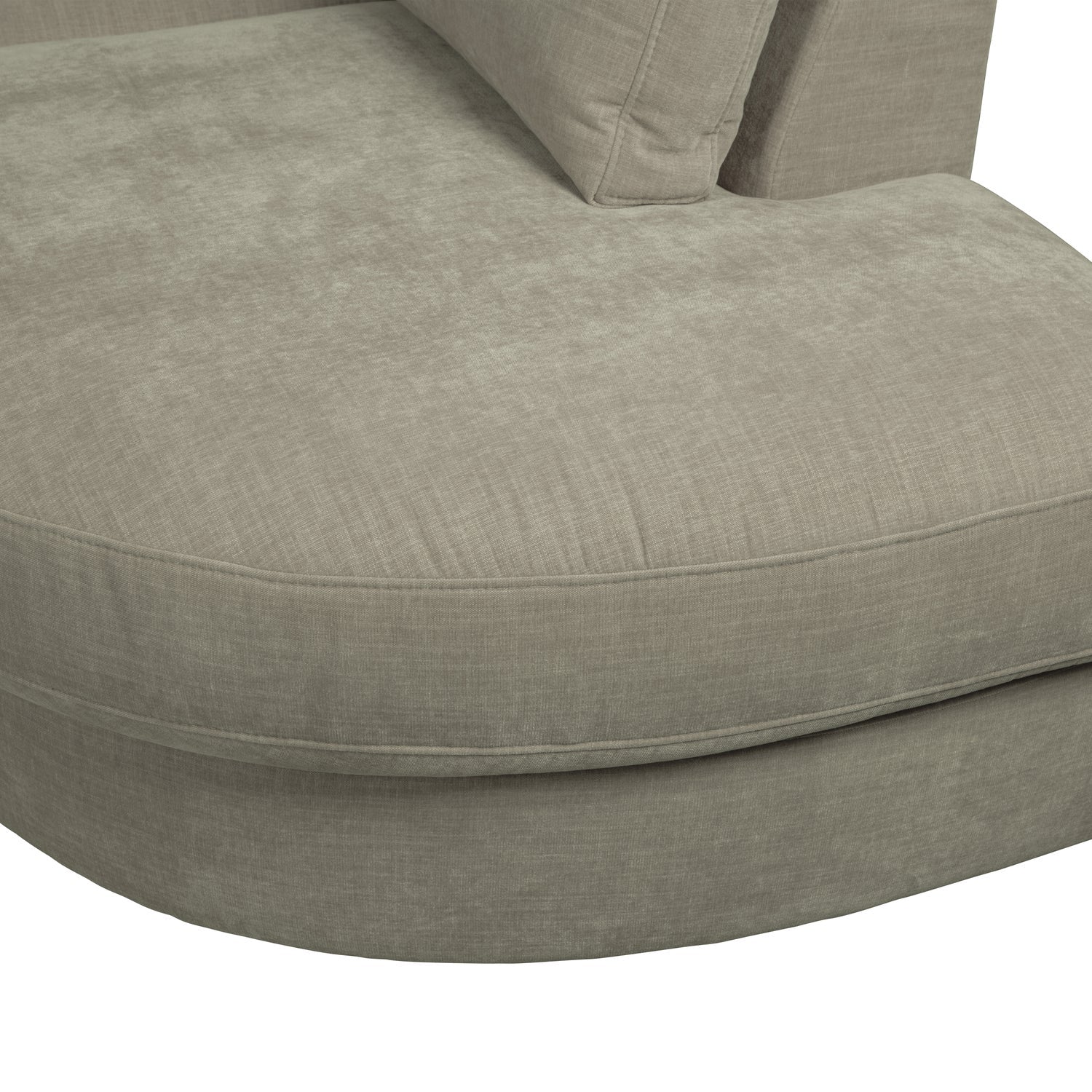 Sofa FAMILY - offenes Modul rechtsseitig warmes Grau