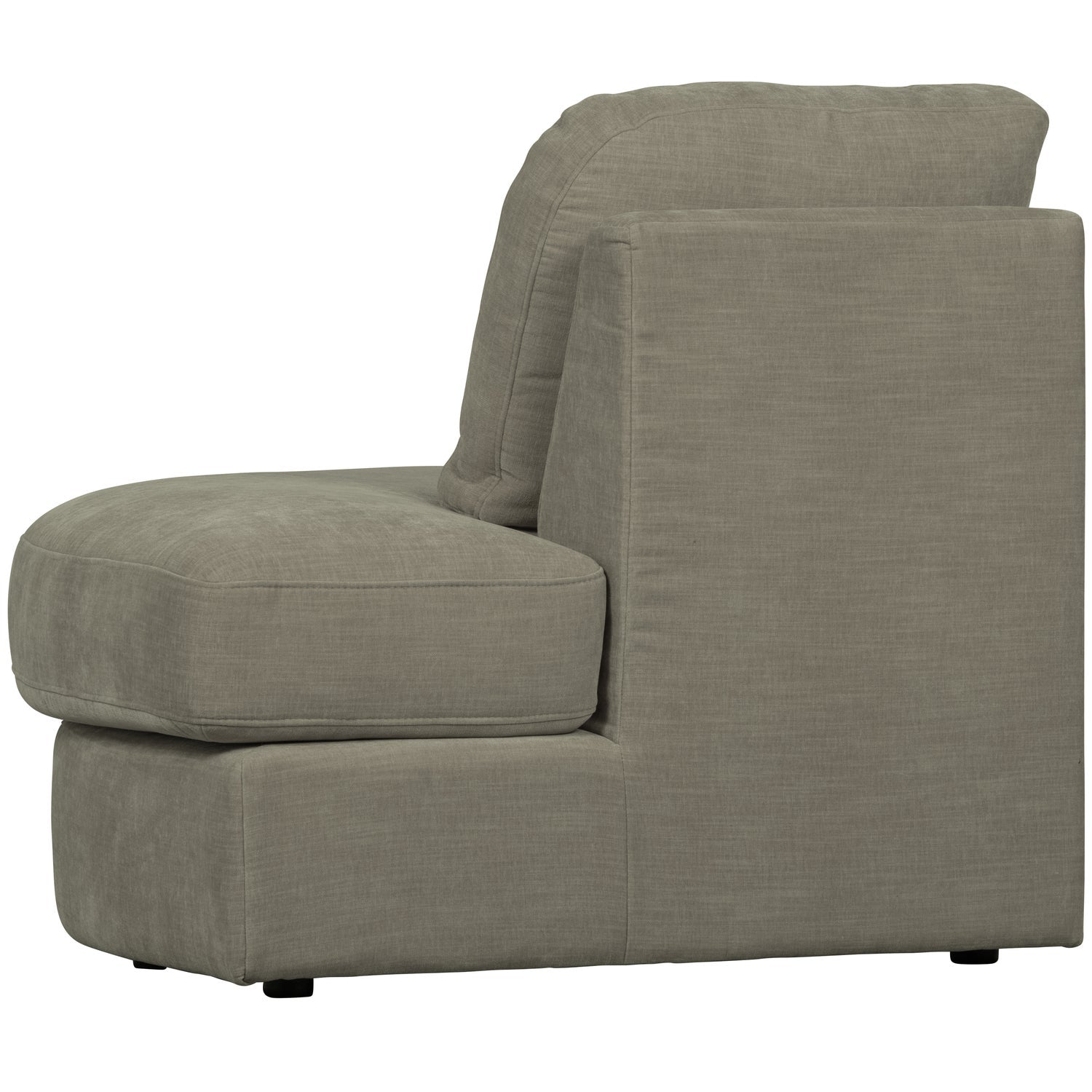 Sofa FAMILY - offenes Modul rechtsseitig warmes Grau