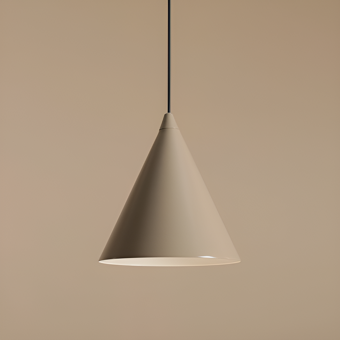 Beige pendant lamp