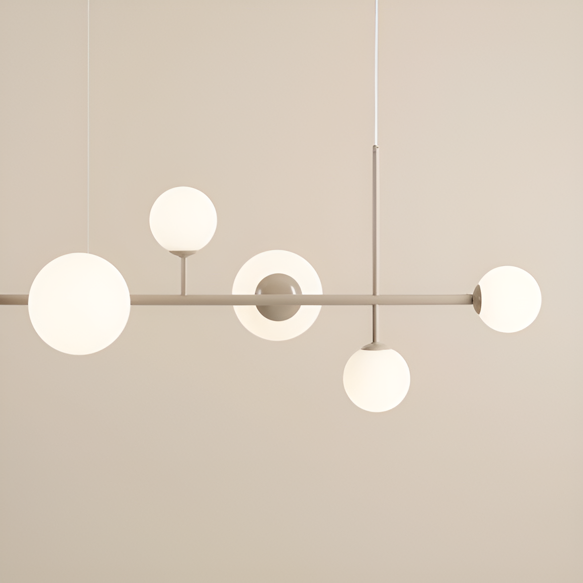 Hanging lamp Dione Hexa Beige