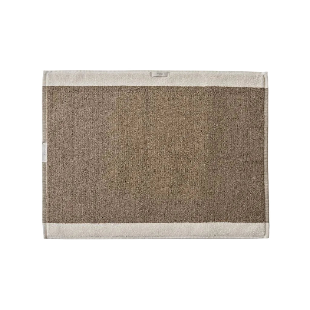 VIPP taupe cotton bathroom mat