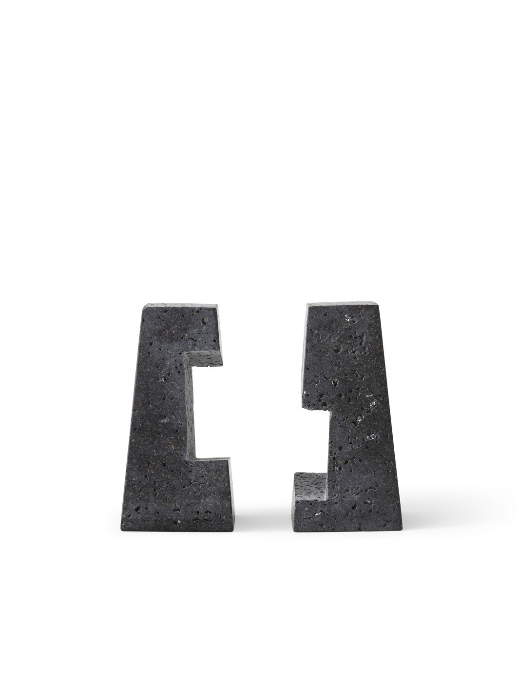 Buchstützen CONVERAGE Lavastein