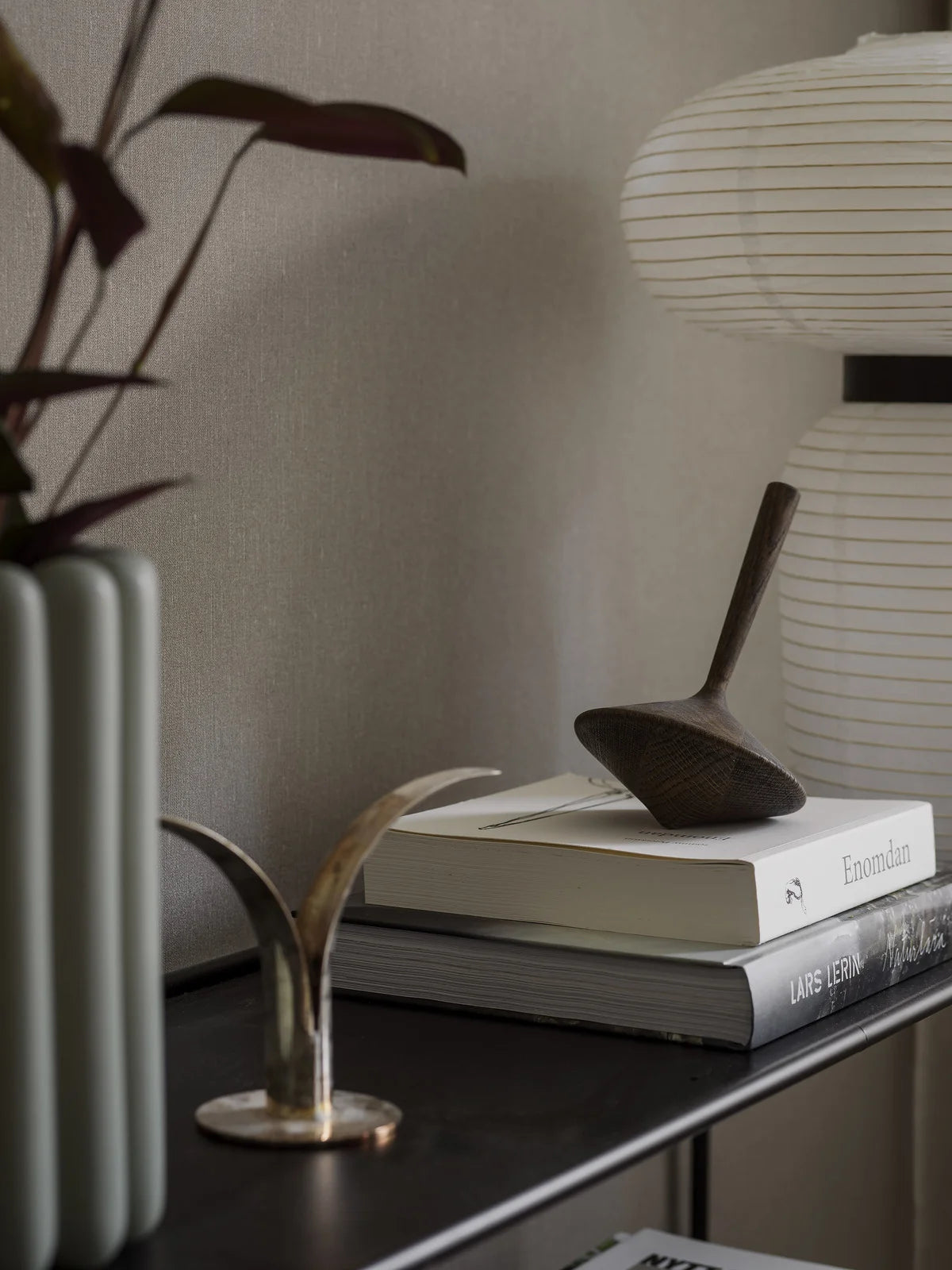 Strukturierte Tapete, die Leinen imitiert - MUSCOT LEINEN hellbraun