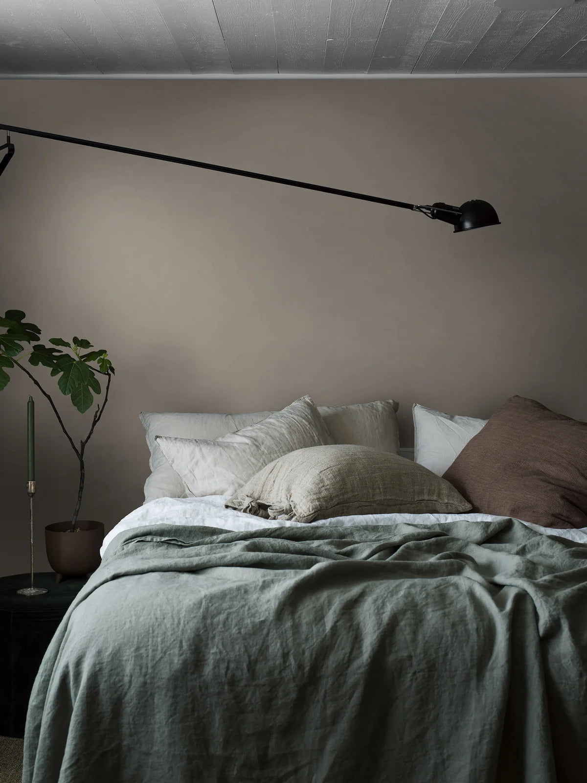 Structural wallpaper imitating linen - BEIGE