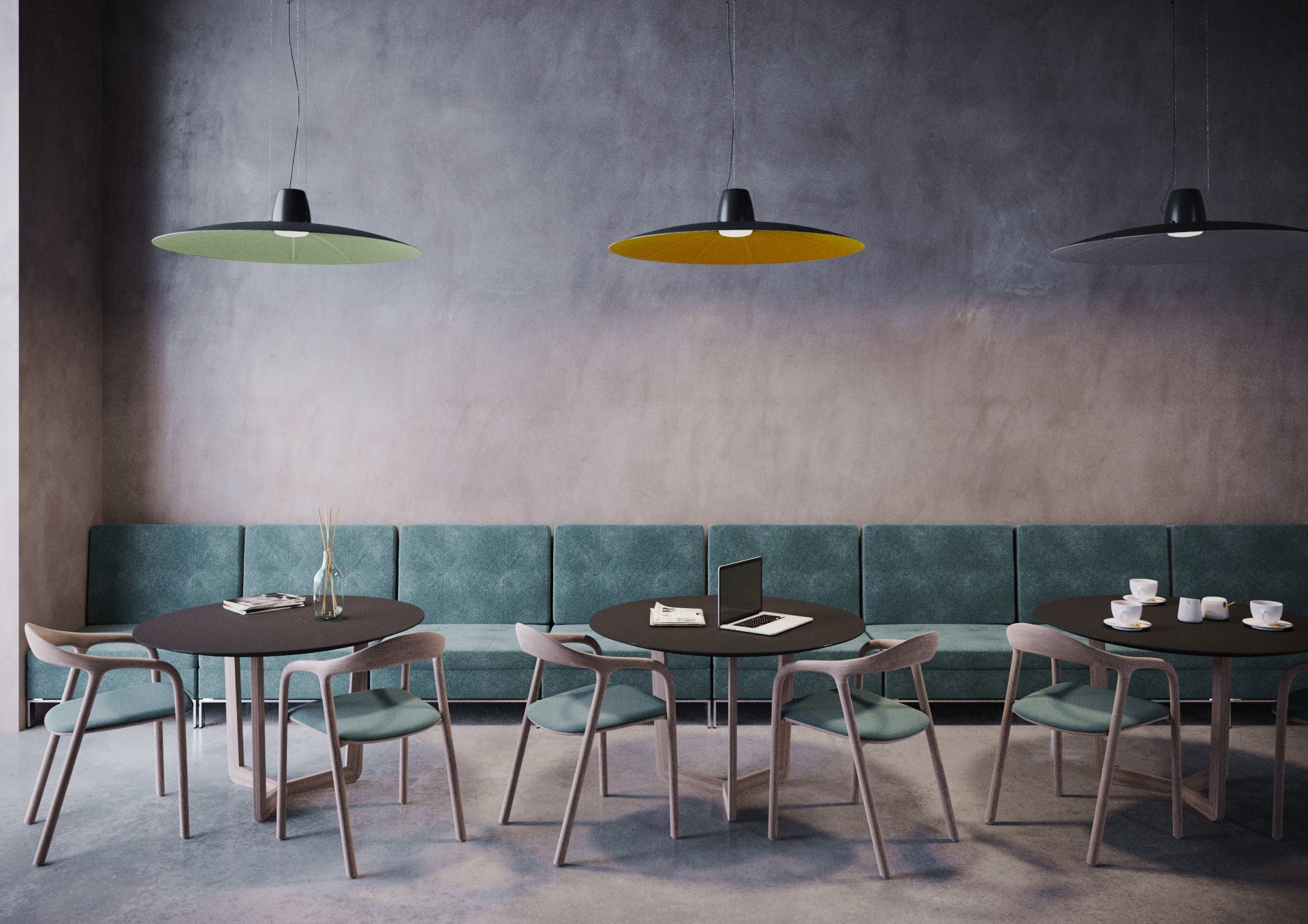 Lampa wisząca LENT zielony