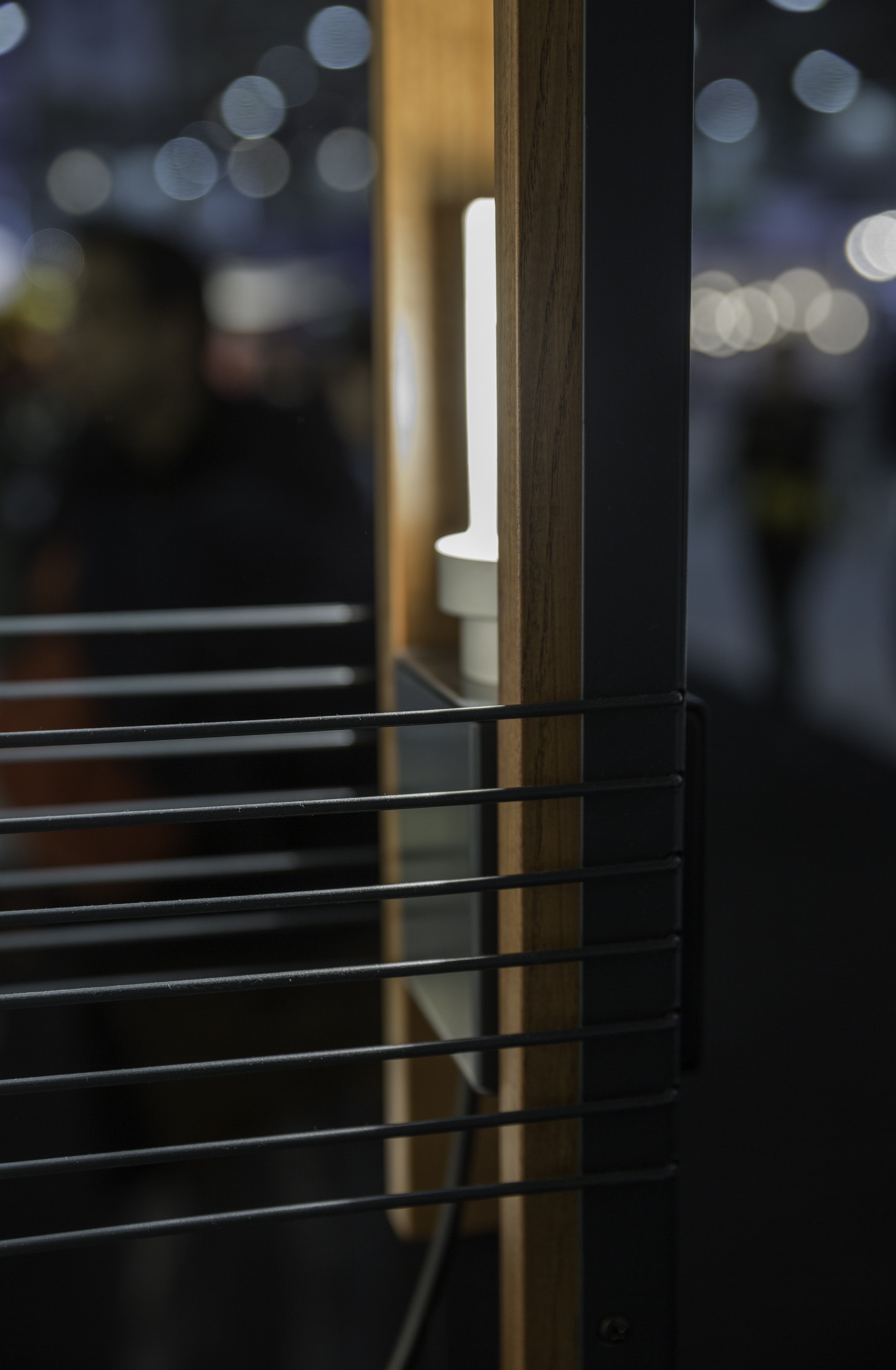 MARX Wall Lamp in Wood and Aluminum
