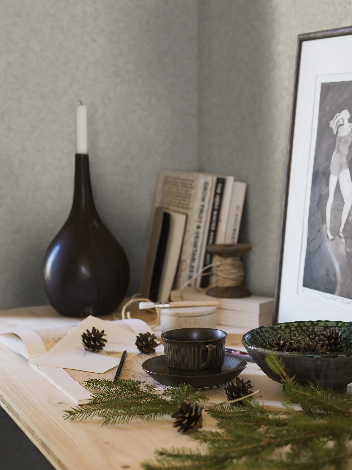 Steintapete NORTHERN STONE beige mit Weiß