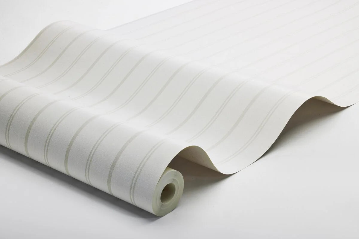 Tapete mit Streifen WOODLAND STRIPE weiß mit grau