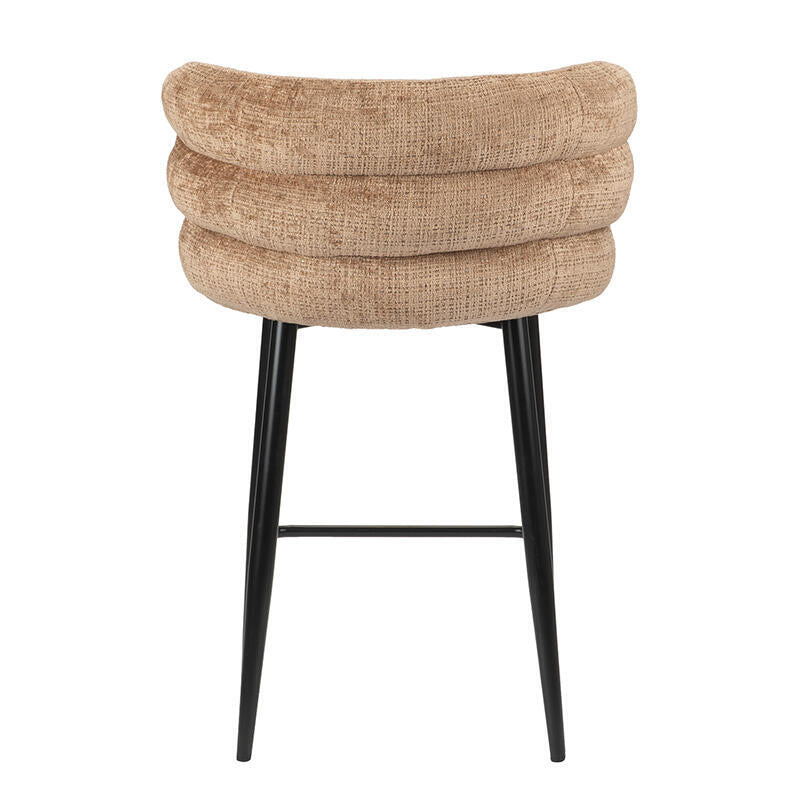 CLOUD stool in caramel with a black base