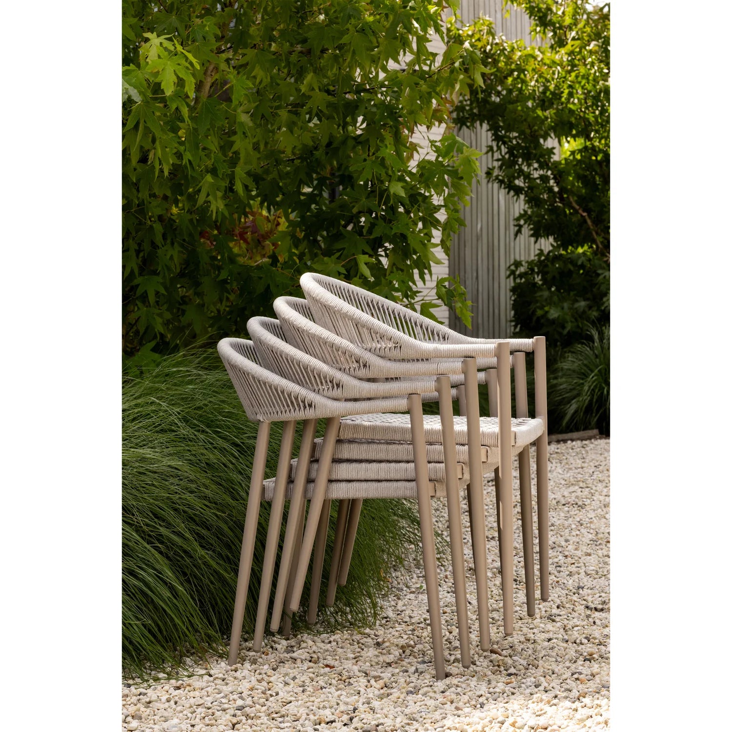 YELLOW light gray garden chair