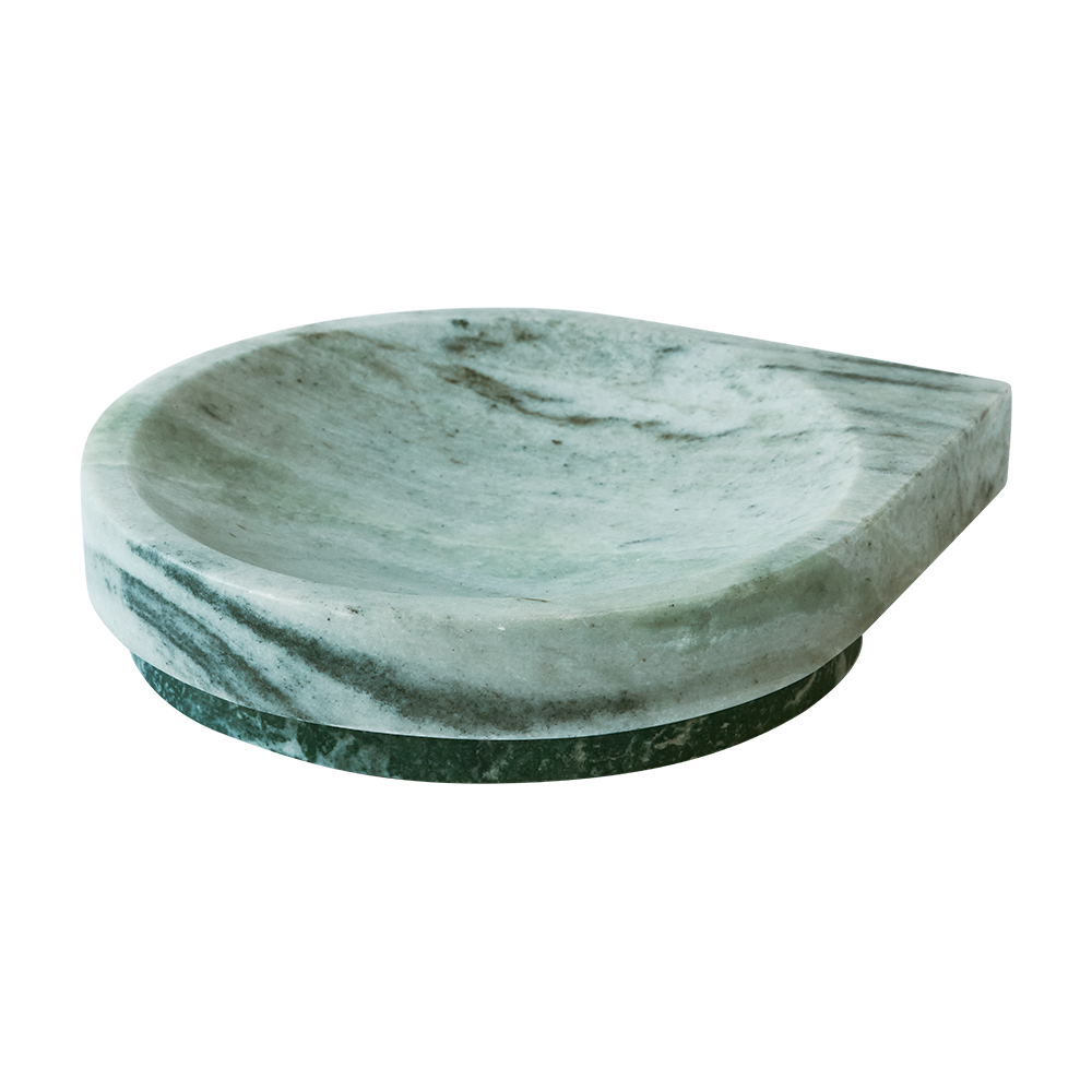Decorative bowl STILLA green onyx