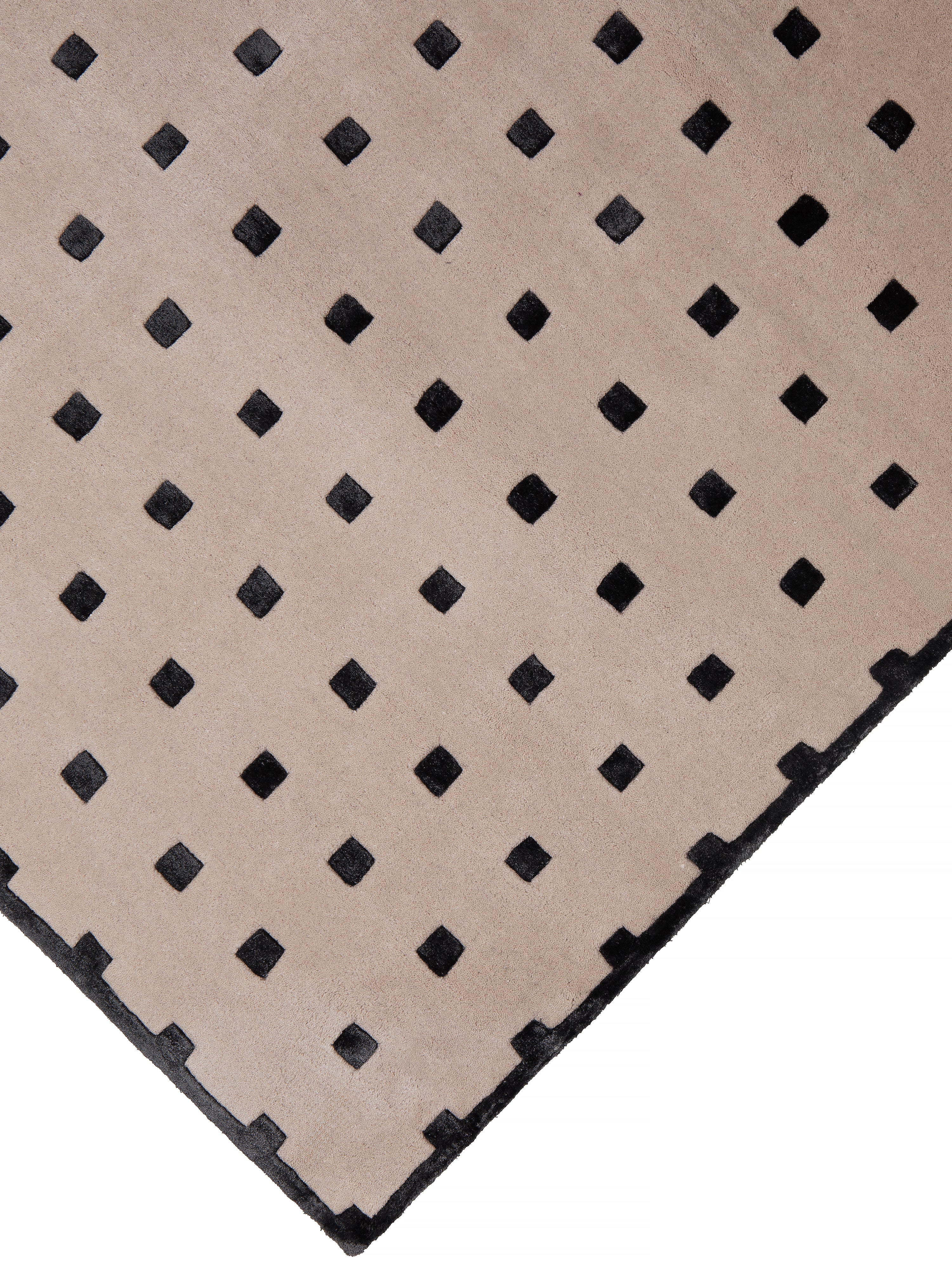 Teppich DELTA beige mit Schwarz