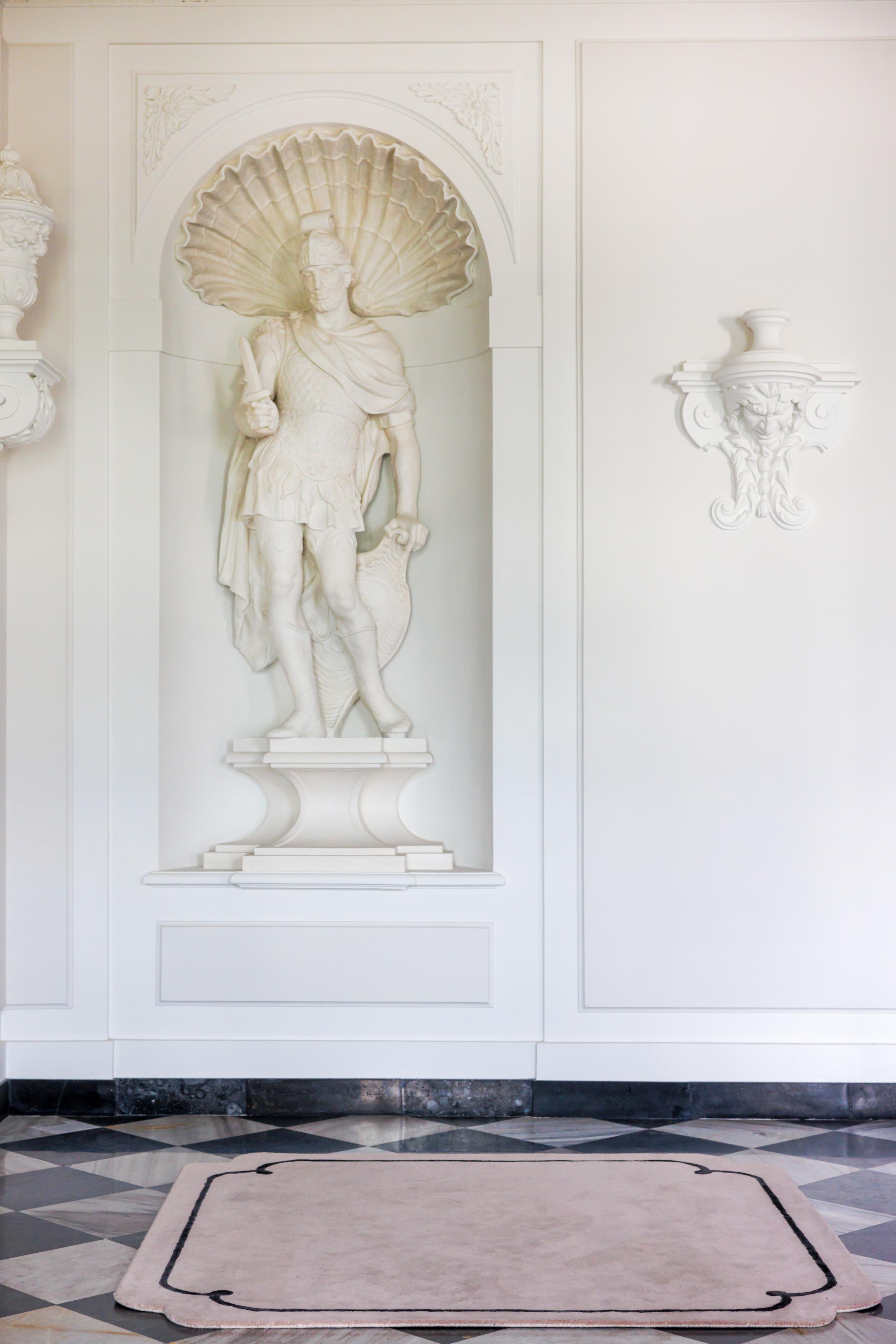 COOKIE rug dirty pink with black