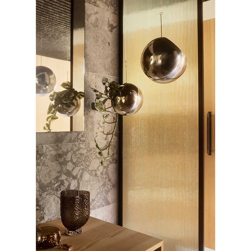 Hanging Planter GLOBE Silver