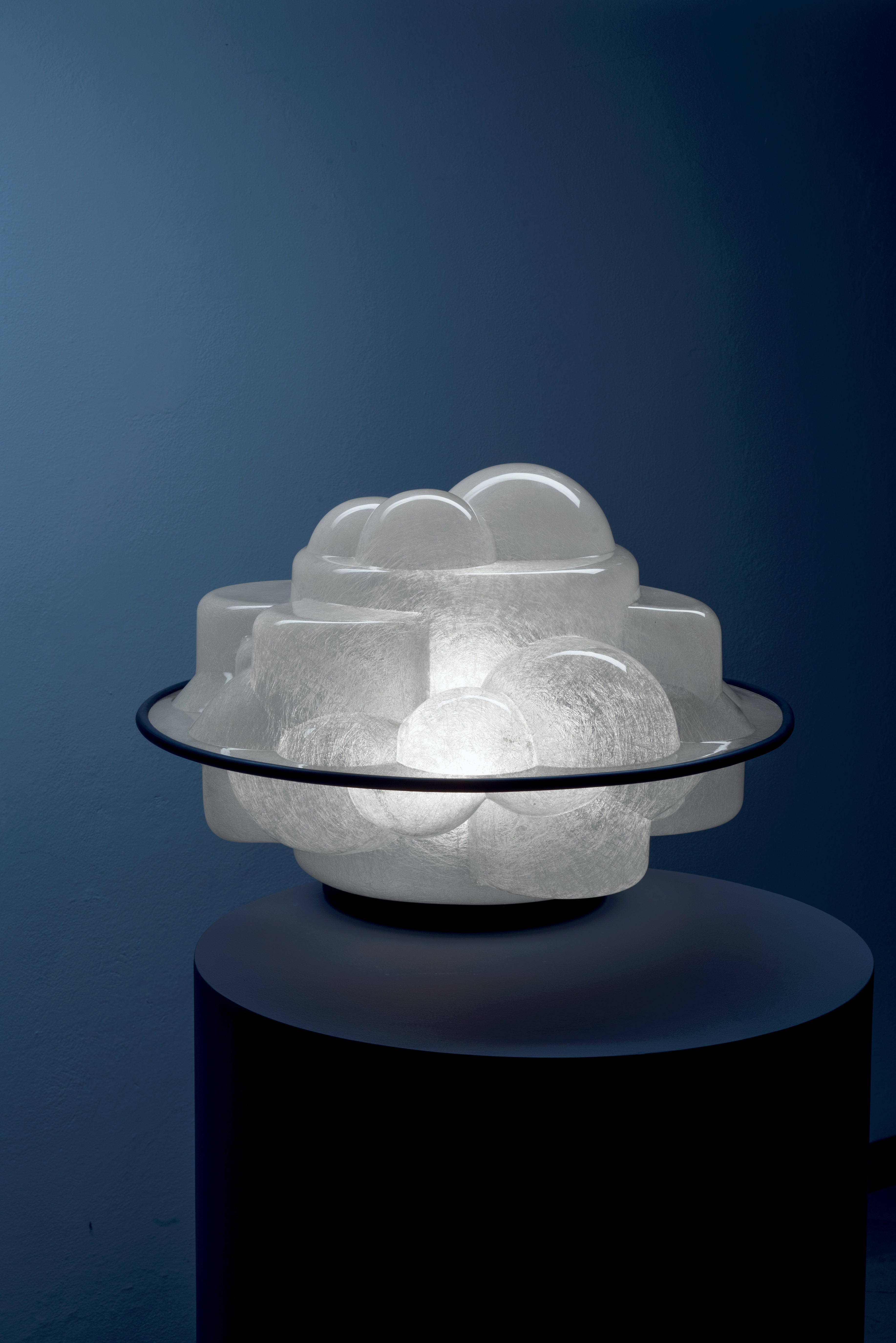 PROFITEROLLE Table Lamp in Transparent with Black