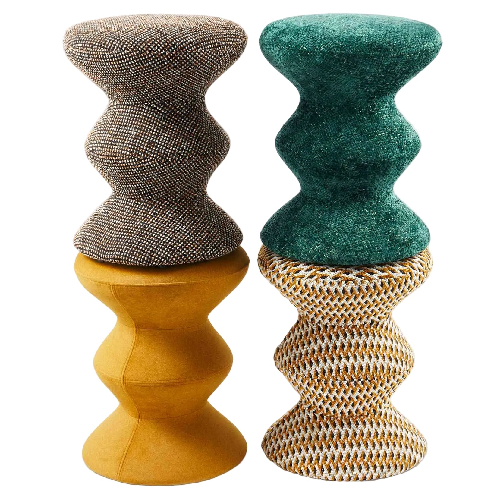 Hocker SOFT ZIG ZAG dunkelbraun