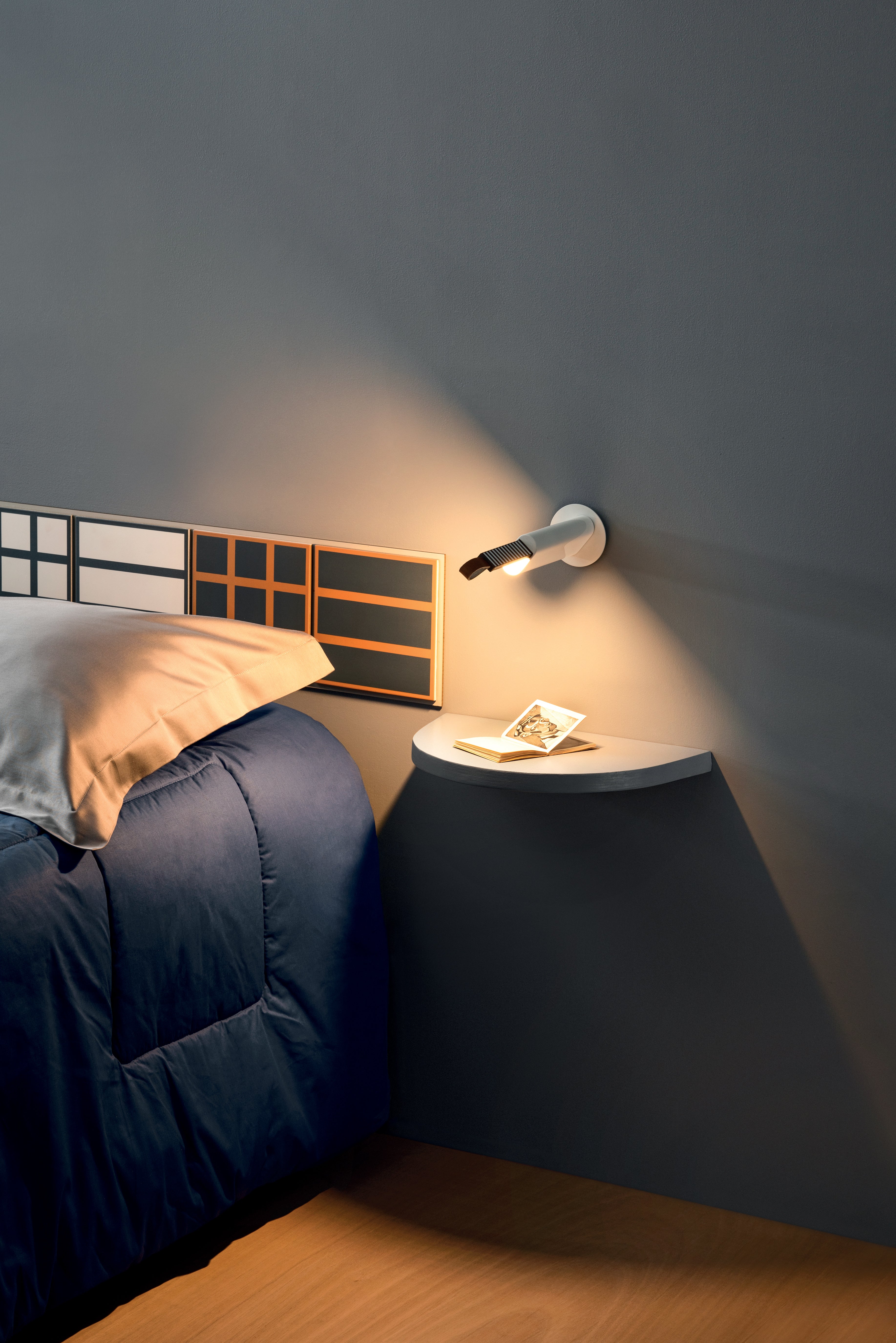Wandlampe METRICA glänzend weiß