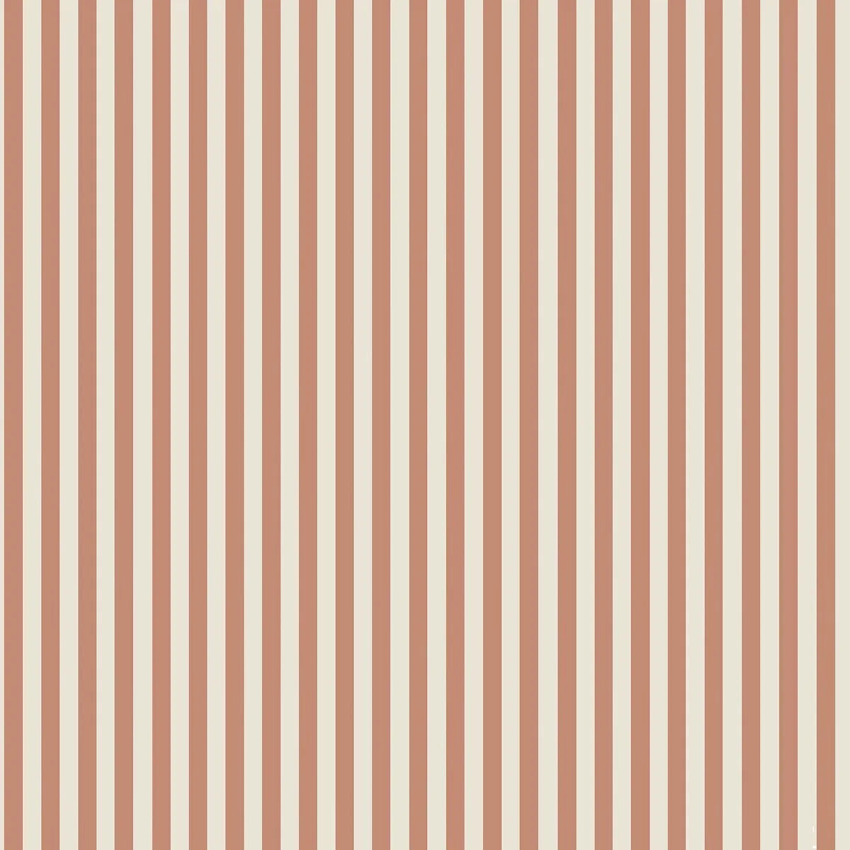 MÖLLE STRIPE Red and Beige Striped Wallpaper