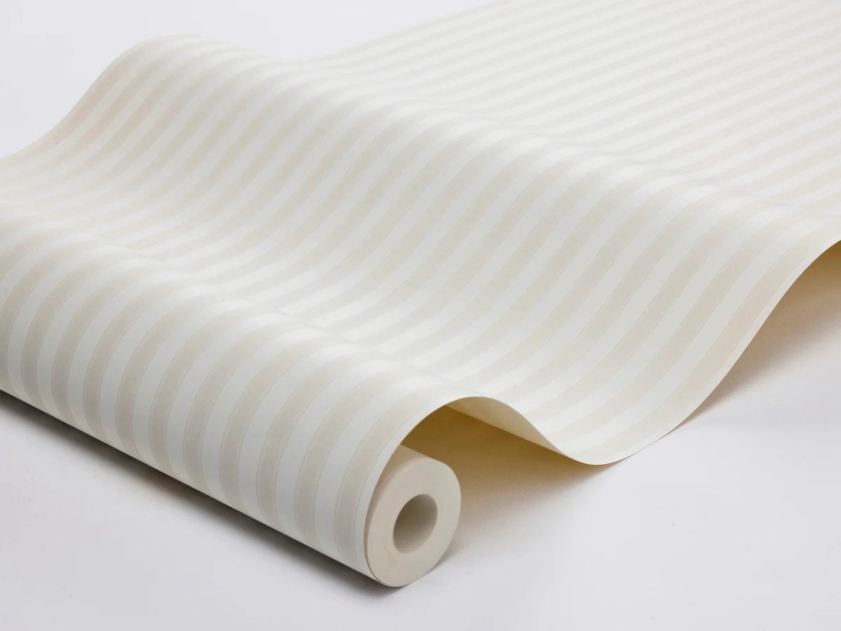 Tapete mit Streifen MÖLLE STRIPE beige mit Weiß