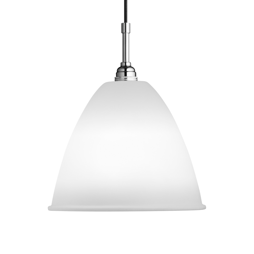 Pendelleuchte BESTLITE BL9 Chrom mit Porzellanschirm
