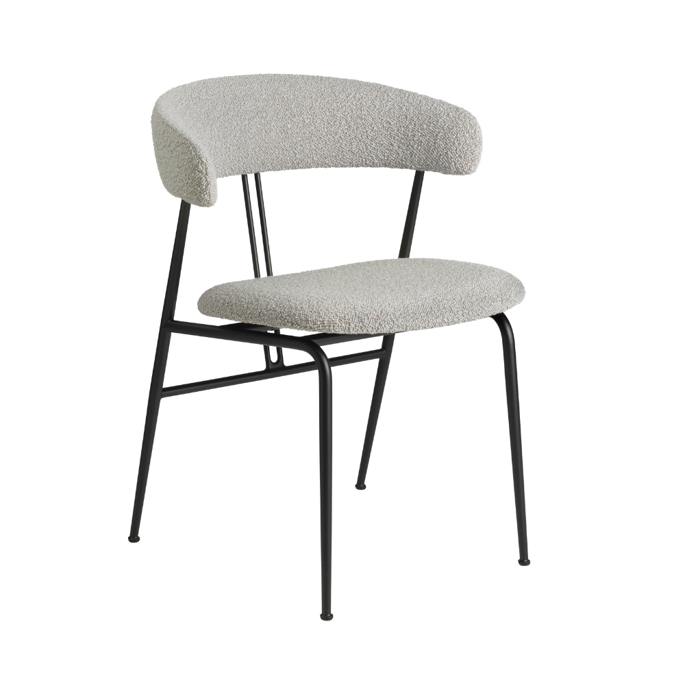 Polsterstuhl VIOLIN mit schwarzem Gestell