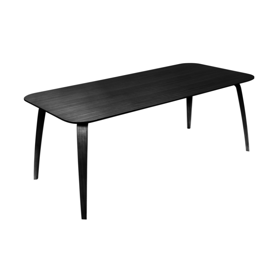 GUBI Table Black Ash Wood