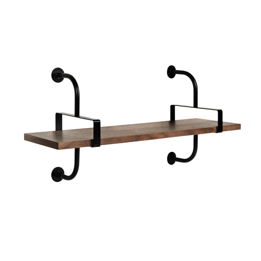 DÉMON walnut wood shelf