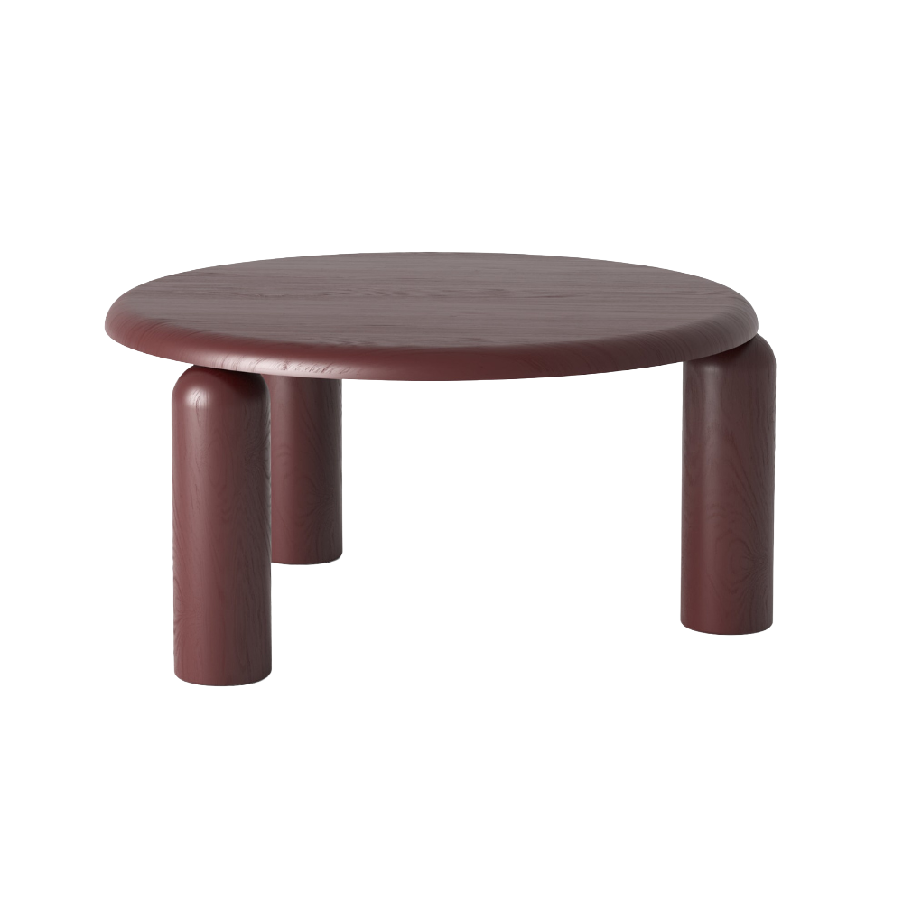 NEO Coffee Table Burgundy Ash Wood