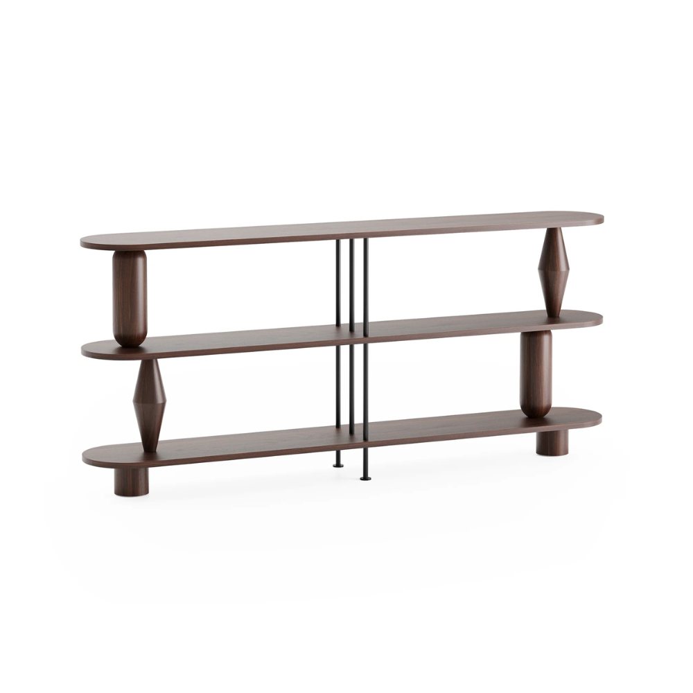 VAZOO DUO Shelf dark oak wood