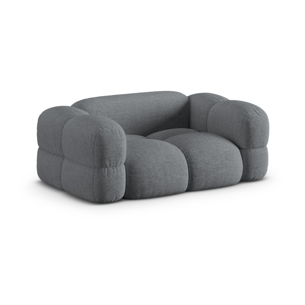 Sofa 2-sitzig LORETTO grau-blau