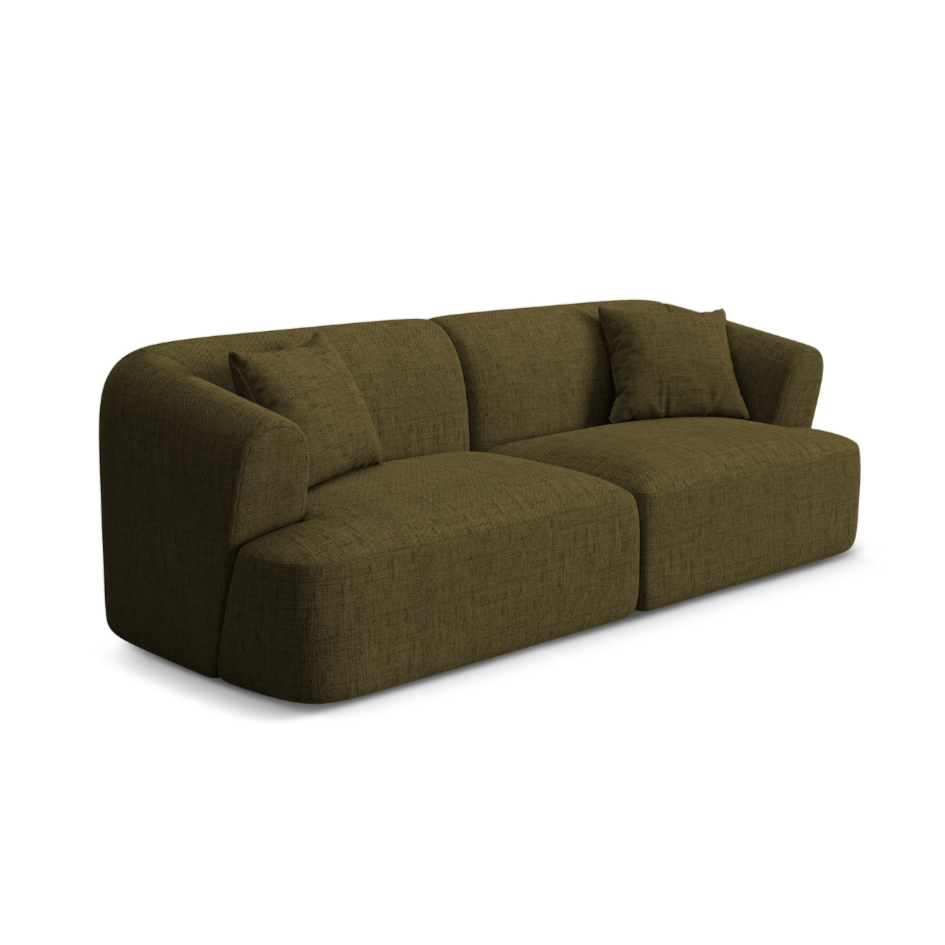 Sofa 3-Sitzer CAMPI grün Chenille
