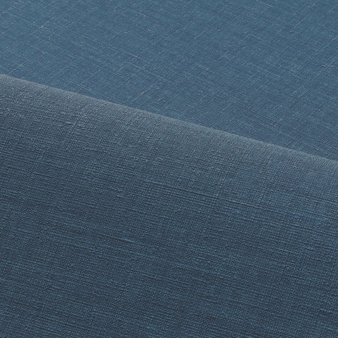 Strukturtapete, die leinenähnliches Gewebe imitiert SHINOK - BLEU NUIT dunkelblau