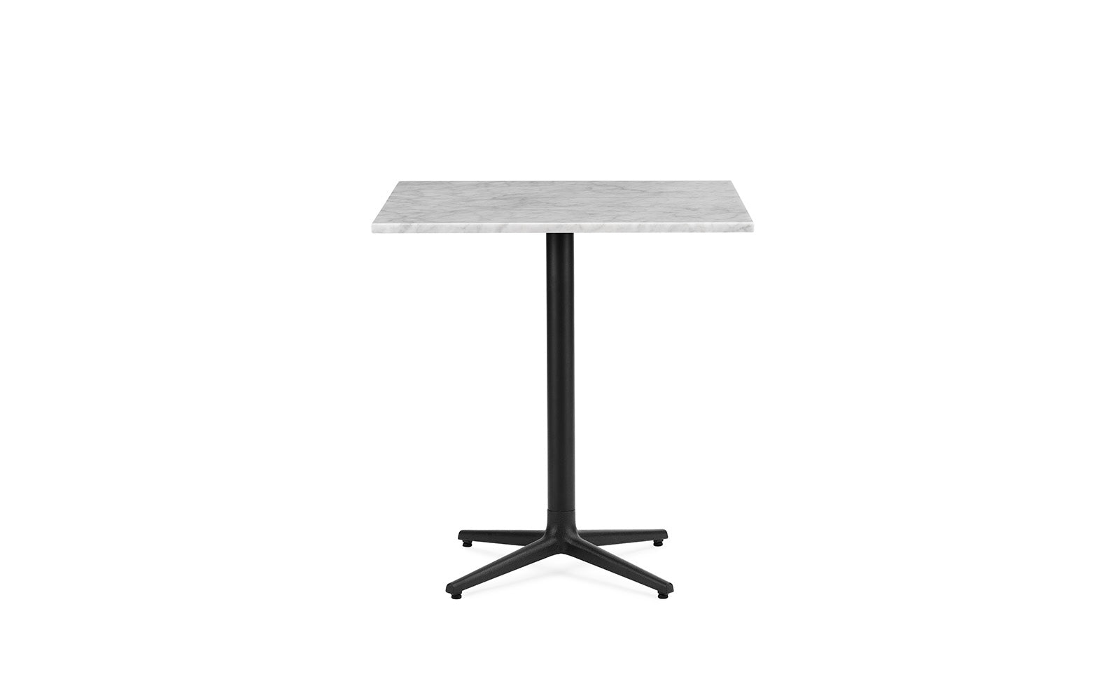 Cafe Table Allez Marble Top mit einer schwarzen Basis
