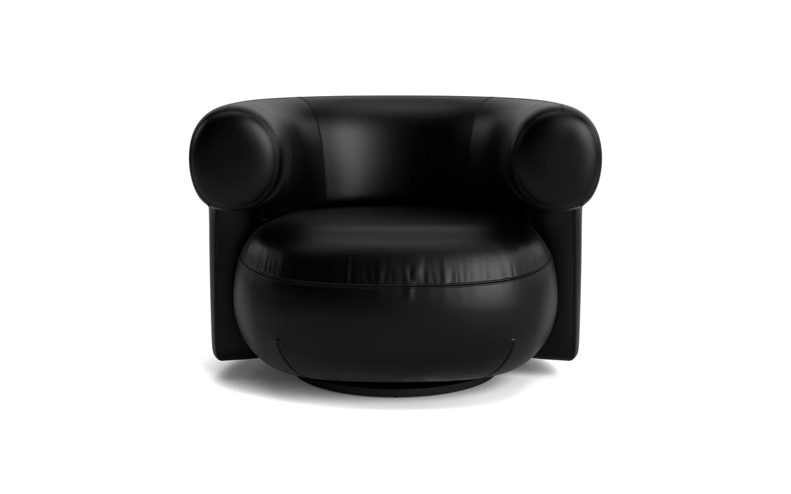 Upholstered burr armchair