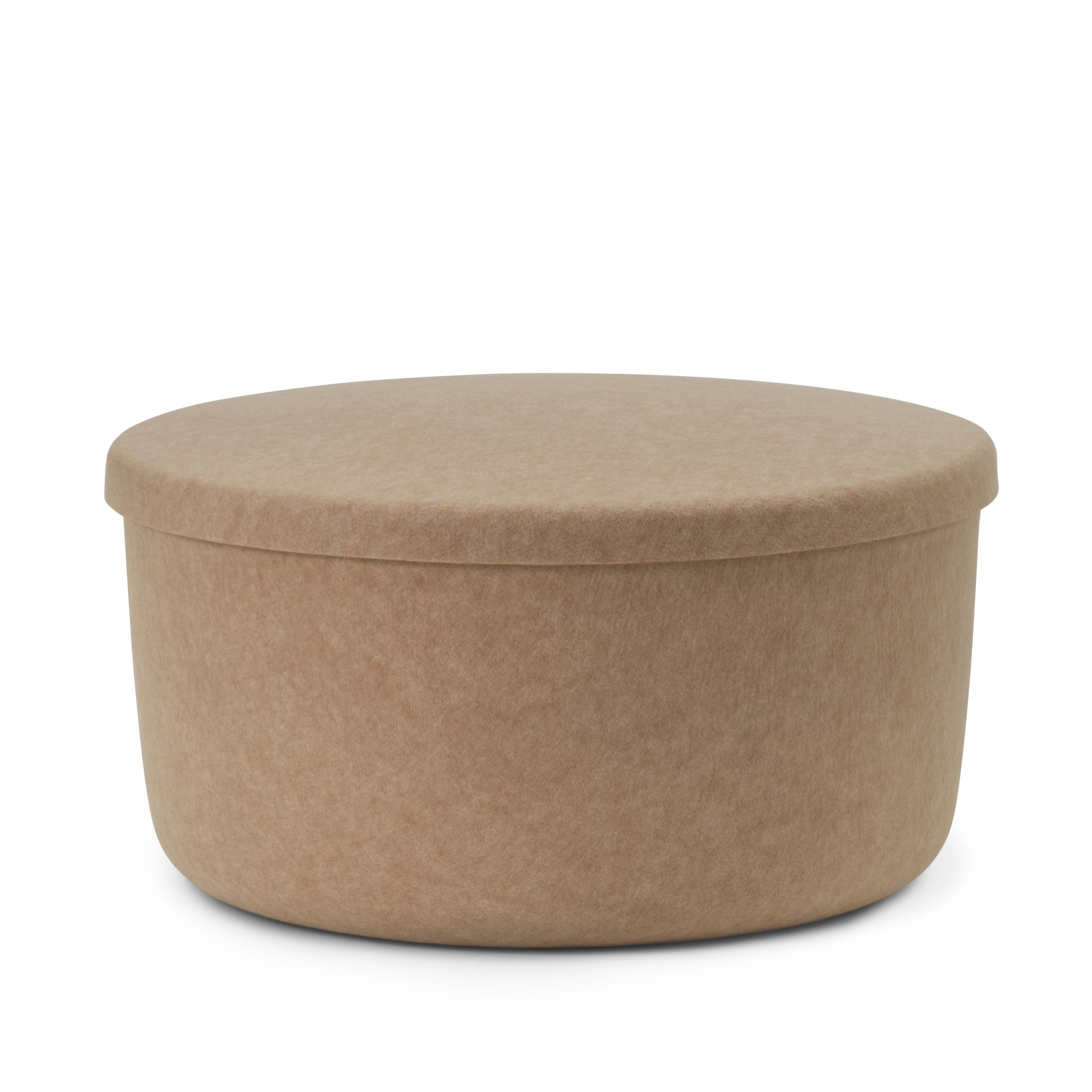 Pouf mit einer Aufbewahrung von Verstecksand