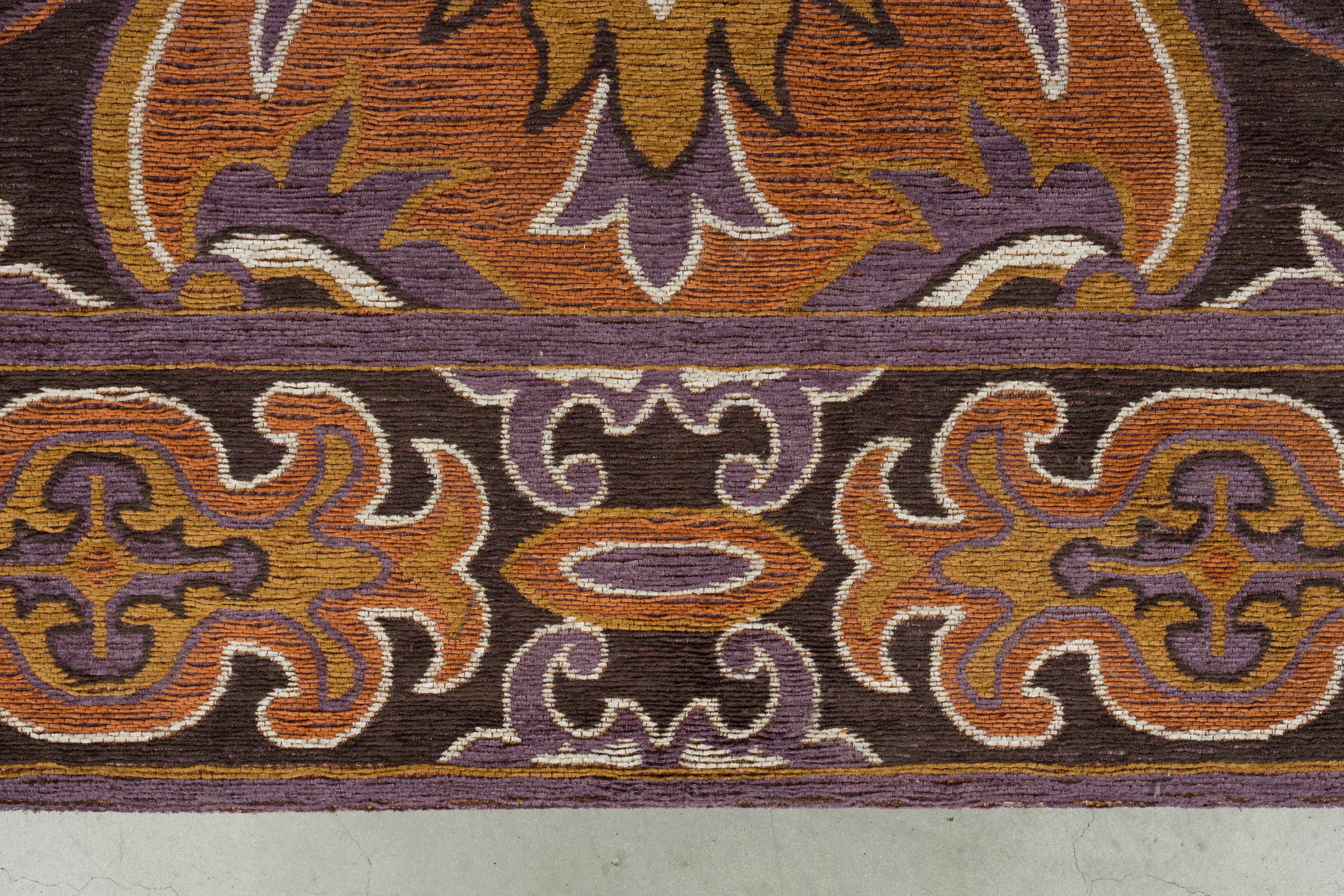 Teppich BASHMIRA orange mit braun