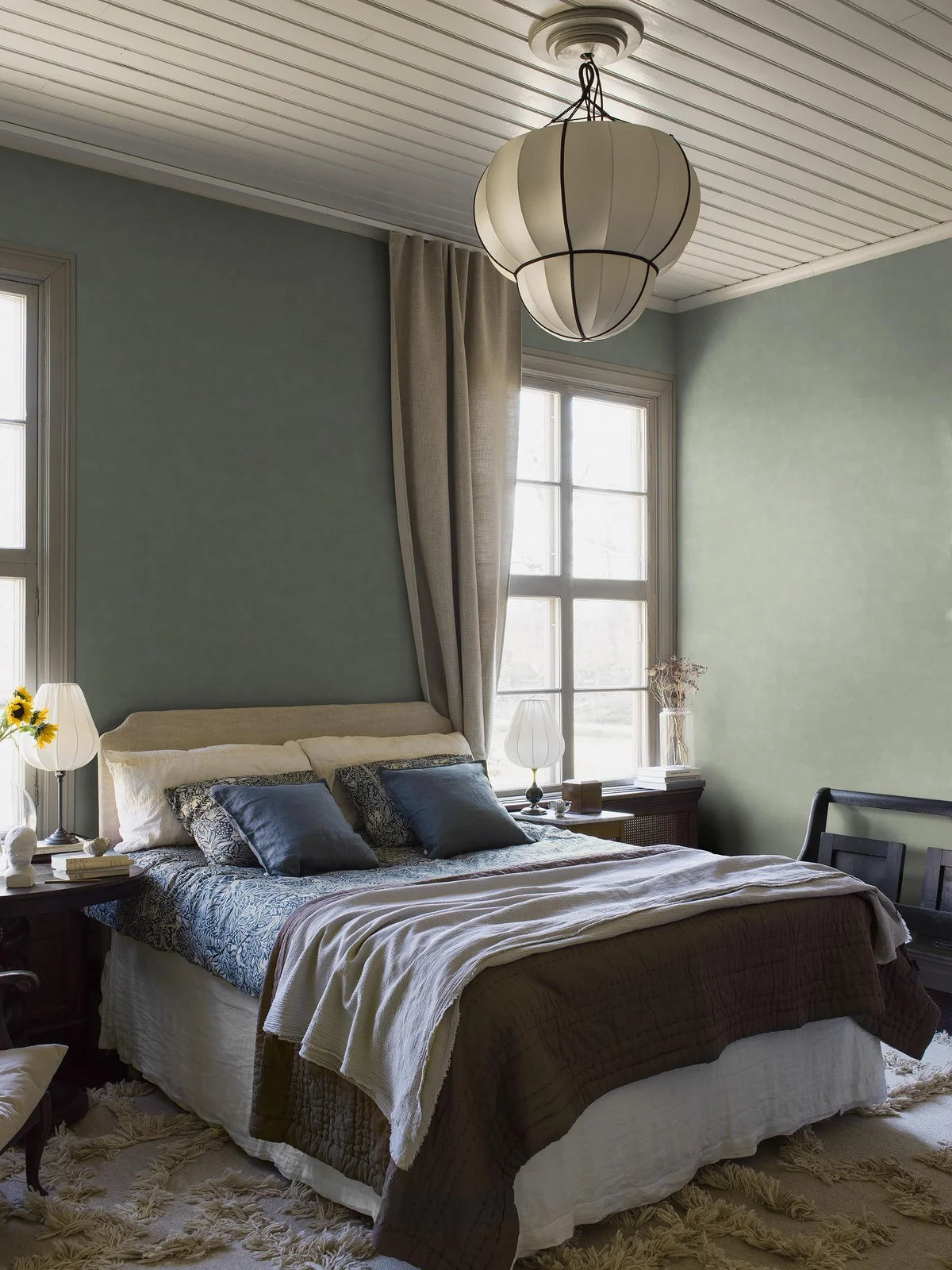 Canvas-like Wallpaper SHADES - LARIMAR Light Green