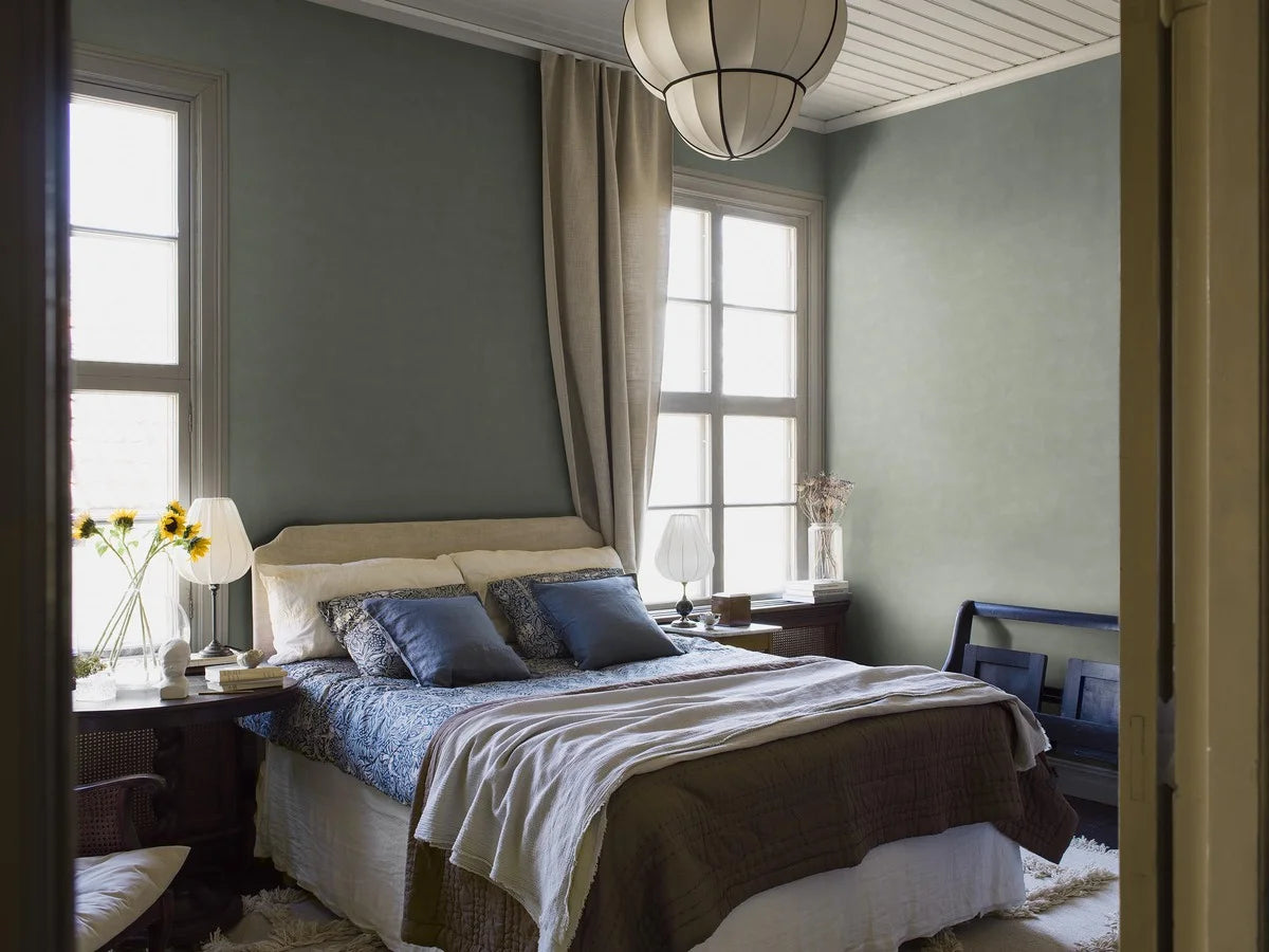 Canvas-like Wallpaper SHADES - LARIMAR Light Green