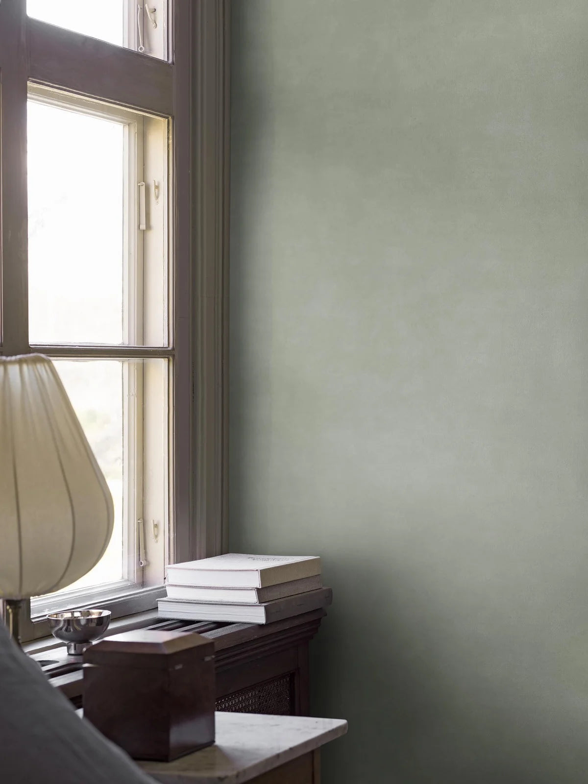 Canvas-like Wallpaper SHADES - LARIMAR Light Green