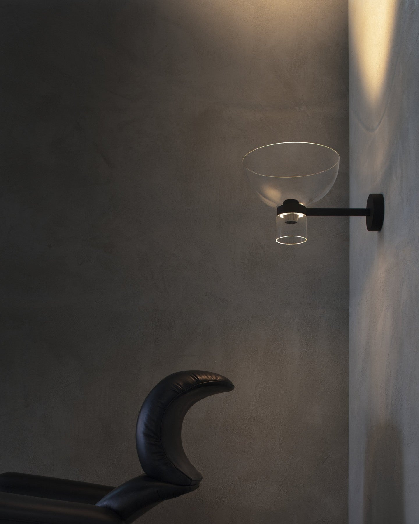 Wandlampe NOCTURNE BOWL silber