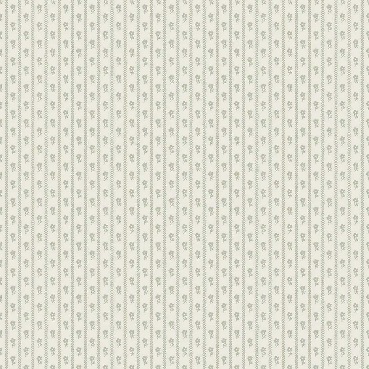 Tapete mit Pflanzenmotiv LILLA LYCKAN beige mit grün