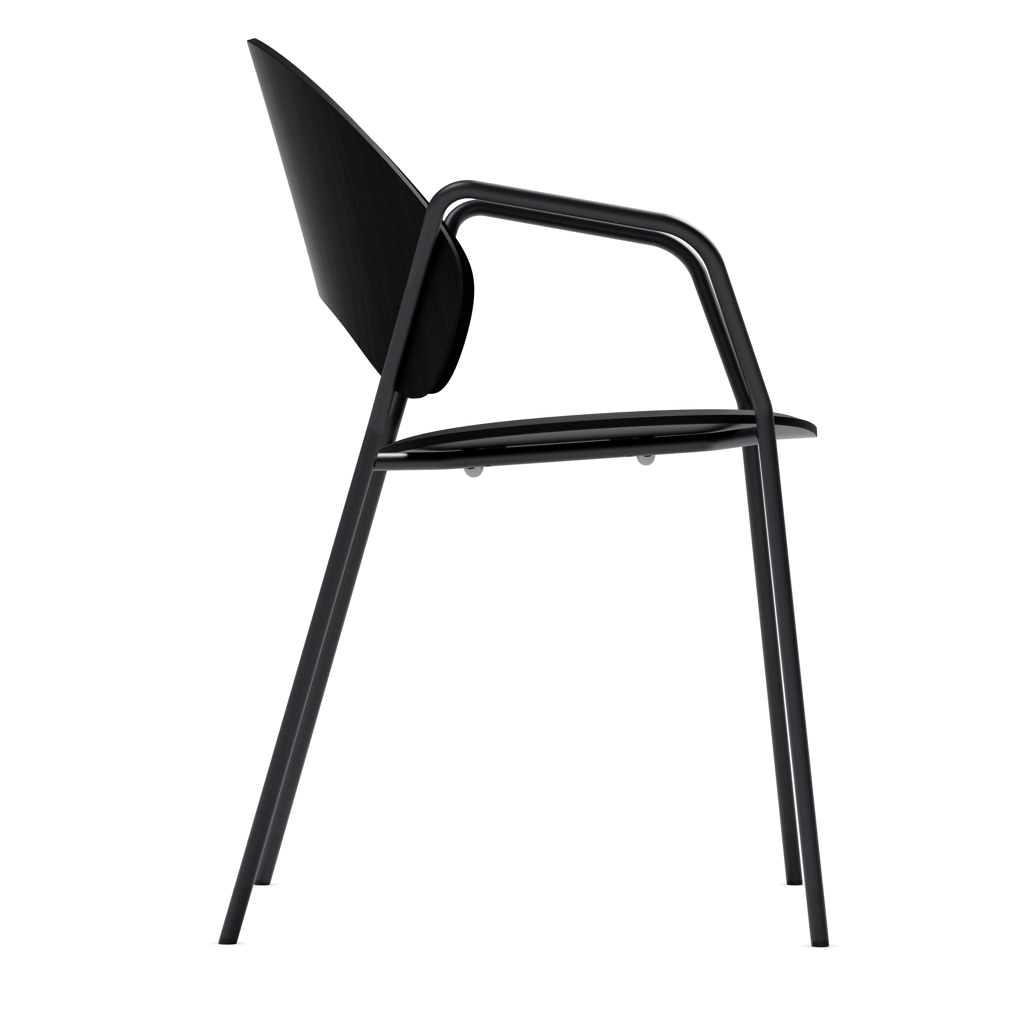 DOSINA Armchair with Armrests Black