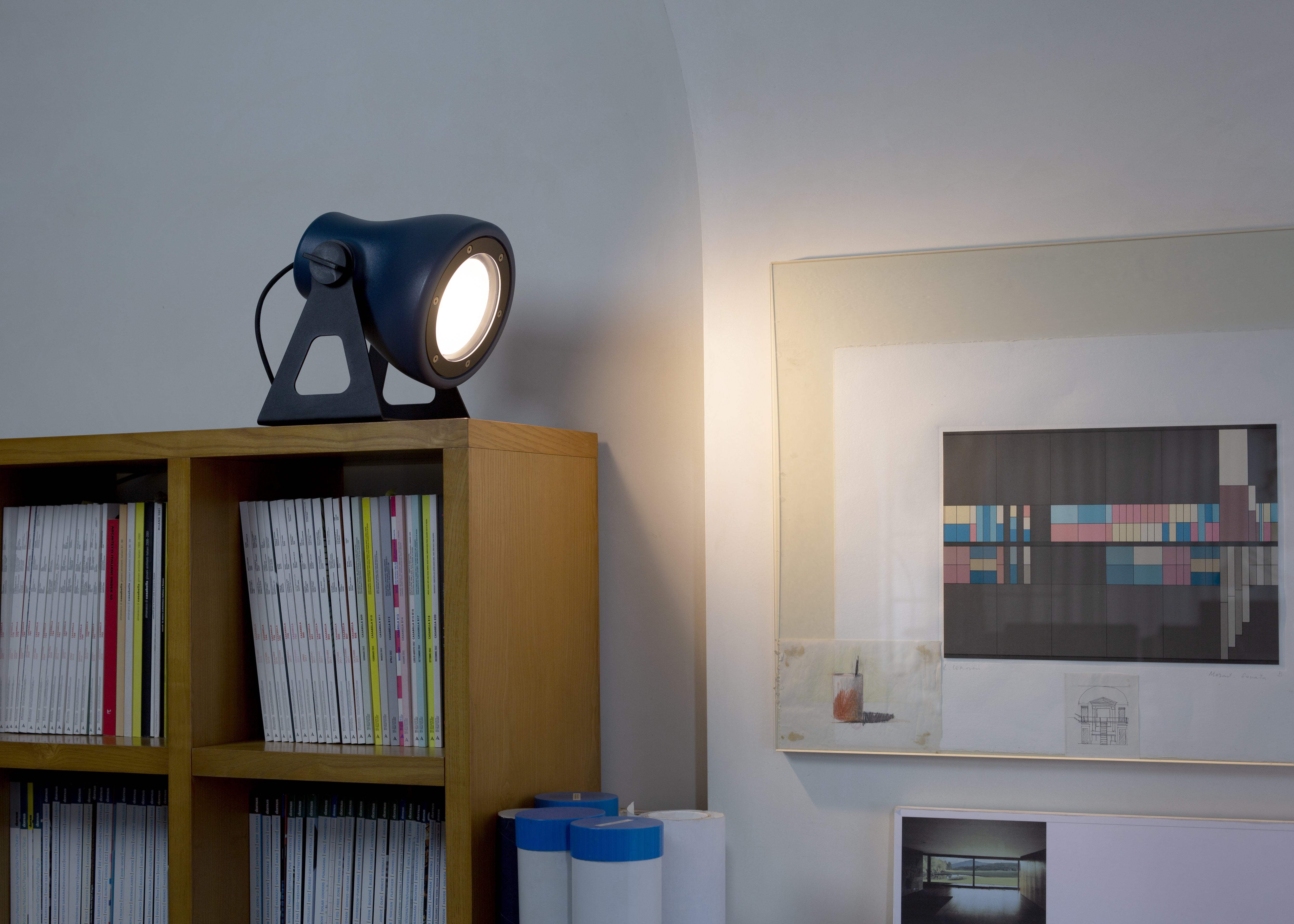Lampa zewnętrzna podłogowa FROG niebieski