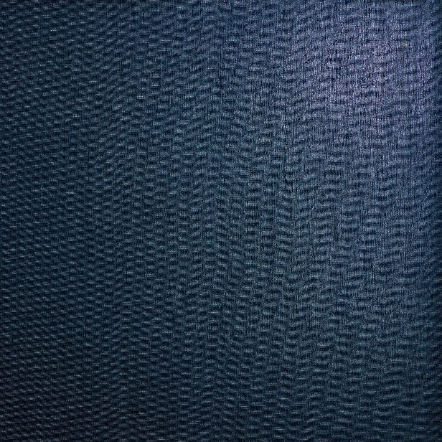 Textile structural wallpaper made of linen with an opalescent effect ELARA - MINERAL BLUE navy