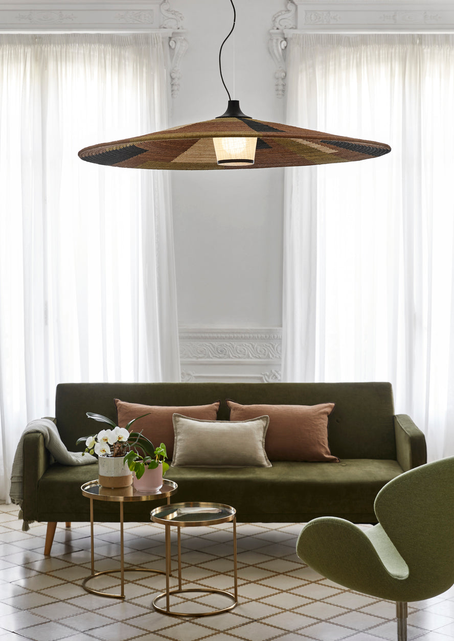 Hängende Lampe -braune Papagei