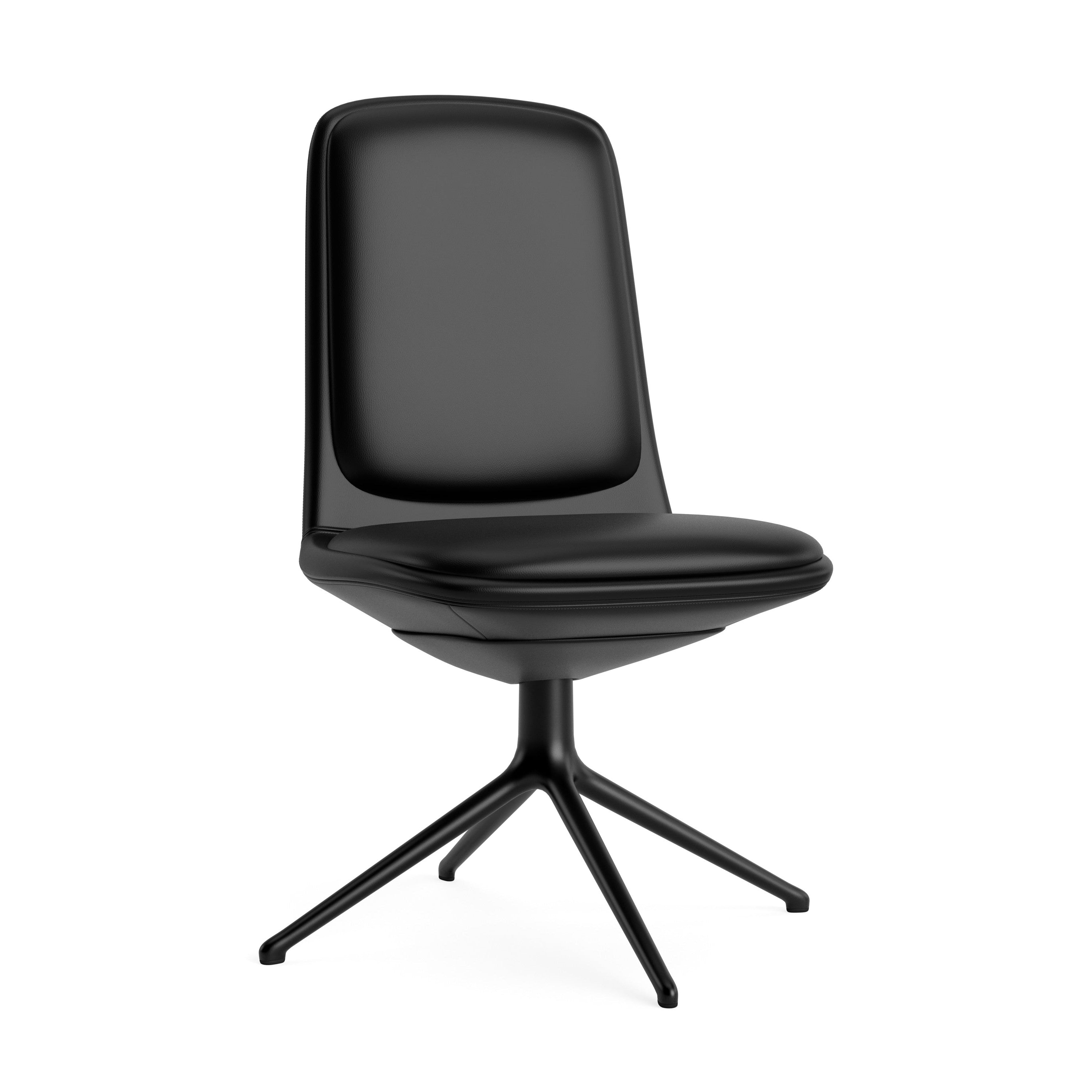 Off Low 4L Polster Office Chair mit einer schwarzen Basis
