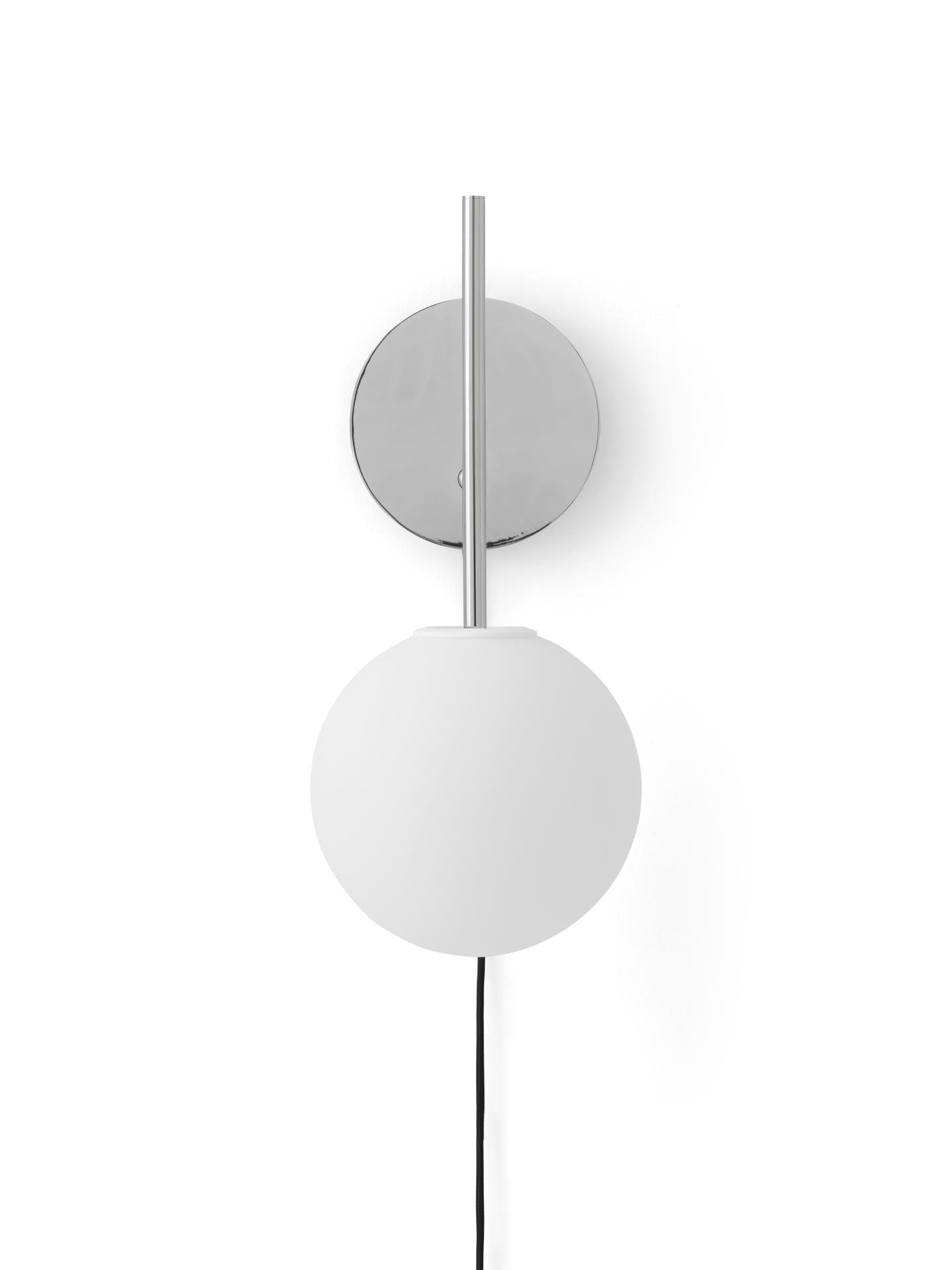 TR BULB wall lamp polished steel