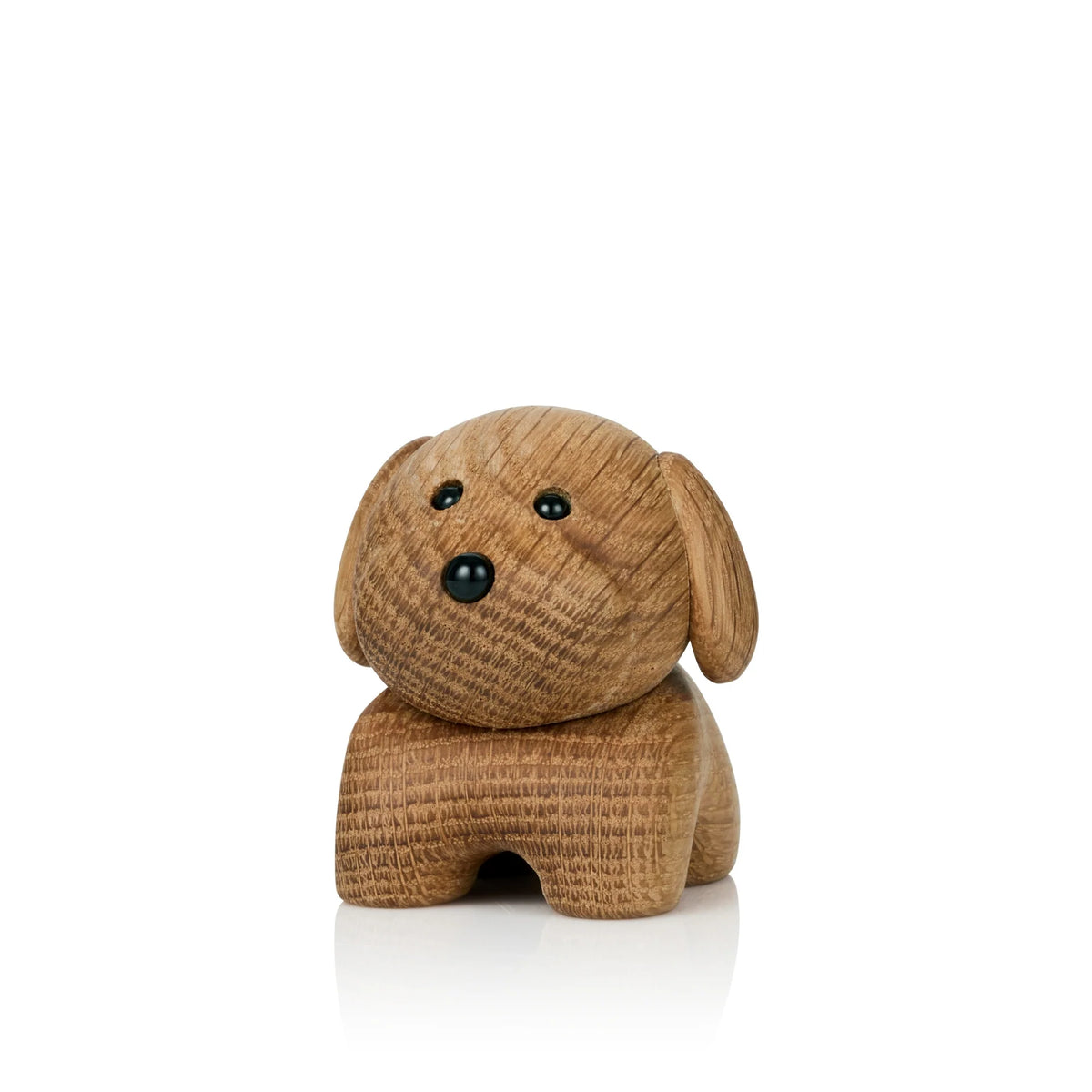 Dekorative Figur DOG aus Eichenholz