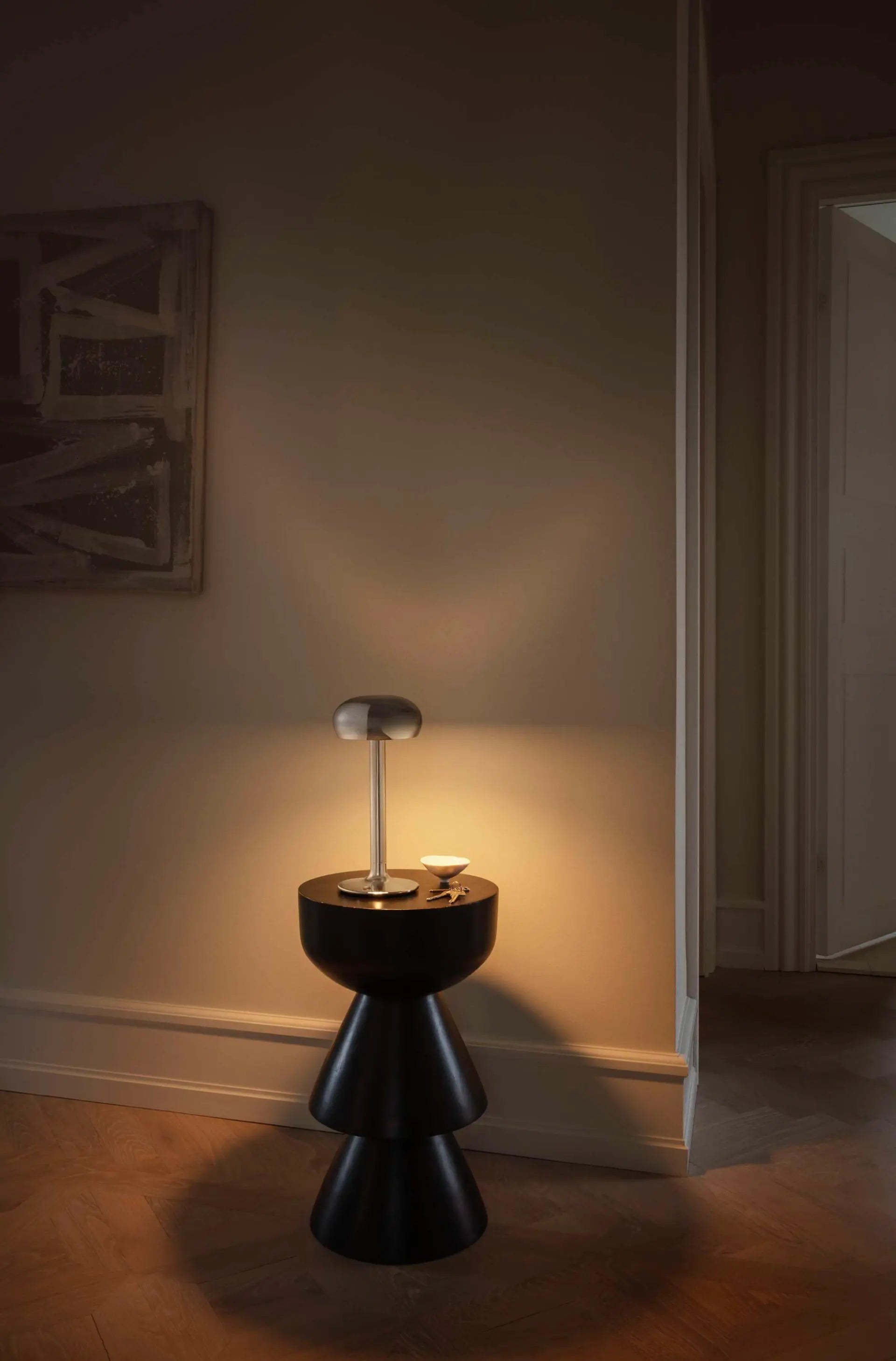 Tragbare Lampe EMENDO silber